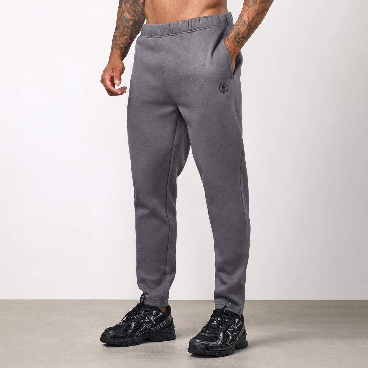 Gym King Pro Logo V2 Jogger - Gunmetal Grey