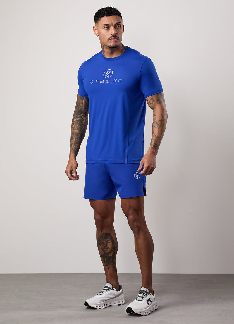 Gym King Pro Performance Tee - Vibrant Blue