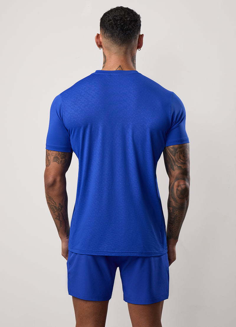 Gym King Pro Performance Tee - Vibrant Blue