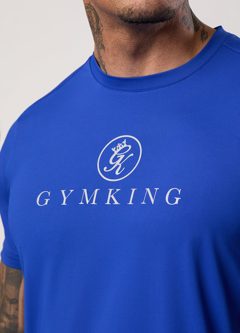 Gym King Pro Performance Tee - Vibrant Blue