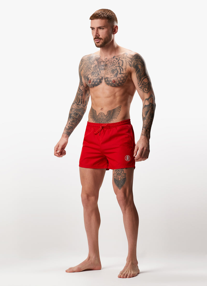 Gym King Pro Logo 4" Swimshort - Salsa