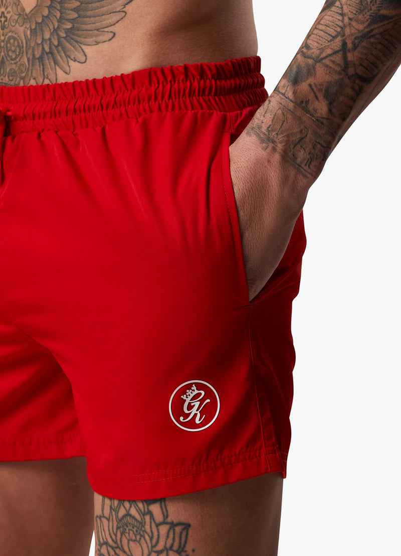 Gym King Pro Logo 4" Swimshort - Salsa