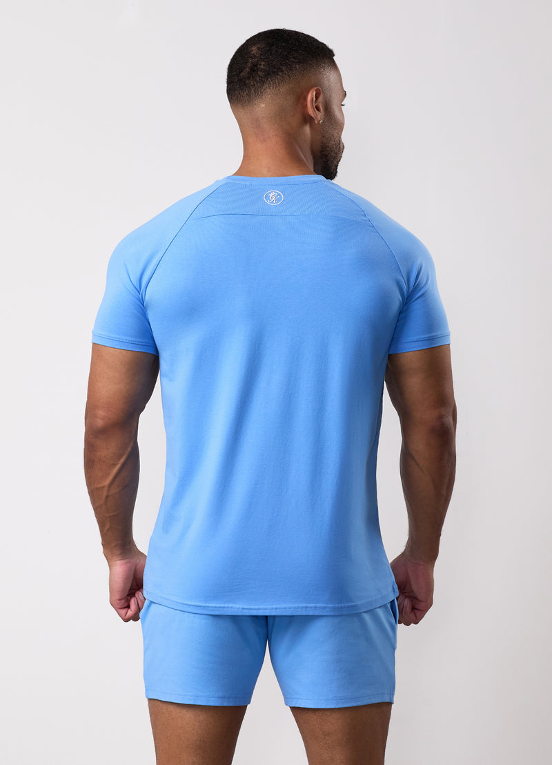 Gym King Pro Jersey Tee - Azure Blue