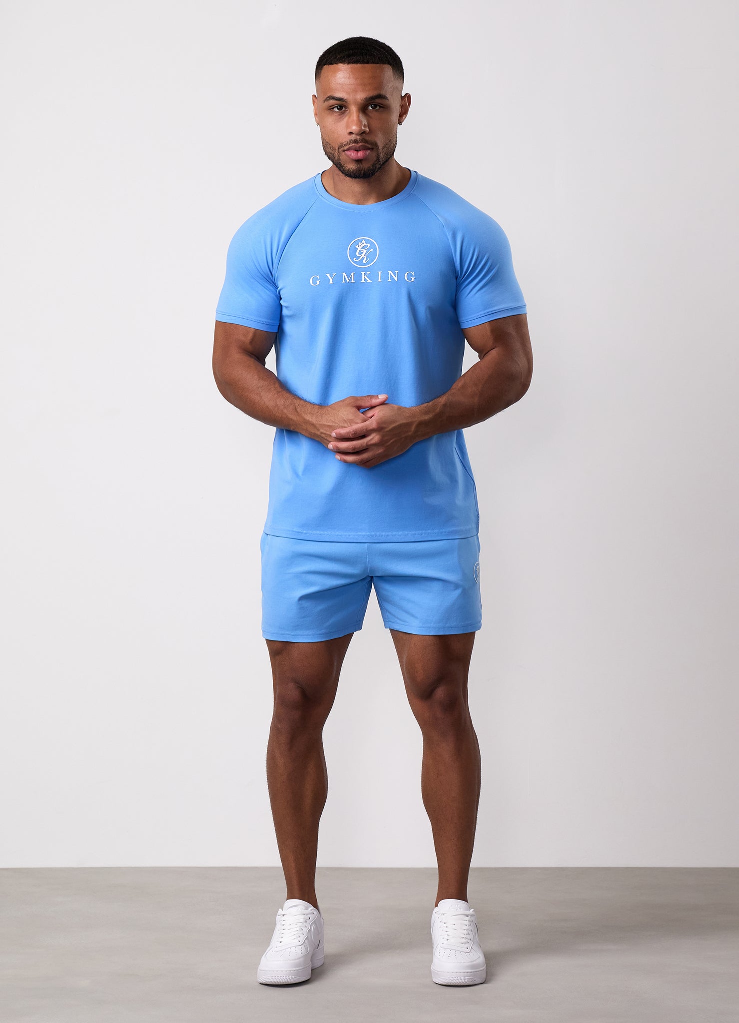 Gym King Pro Jersey Short - Azure Blue