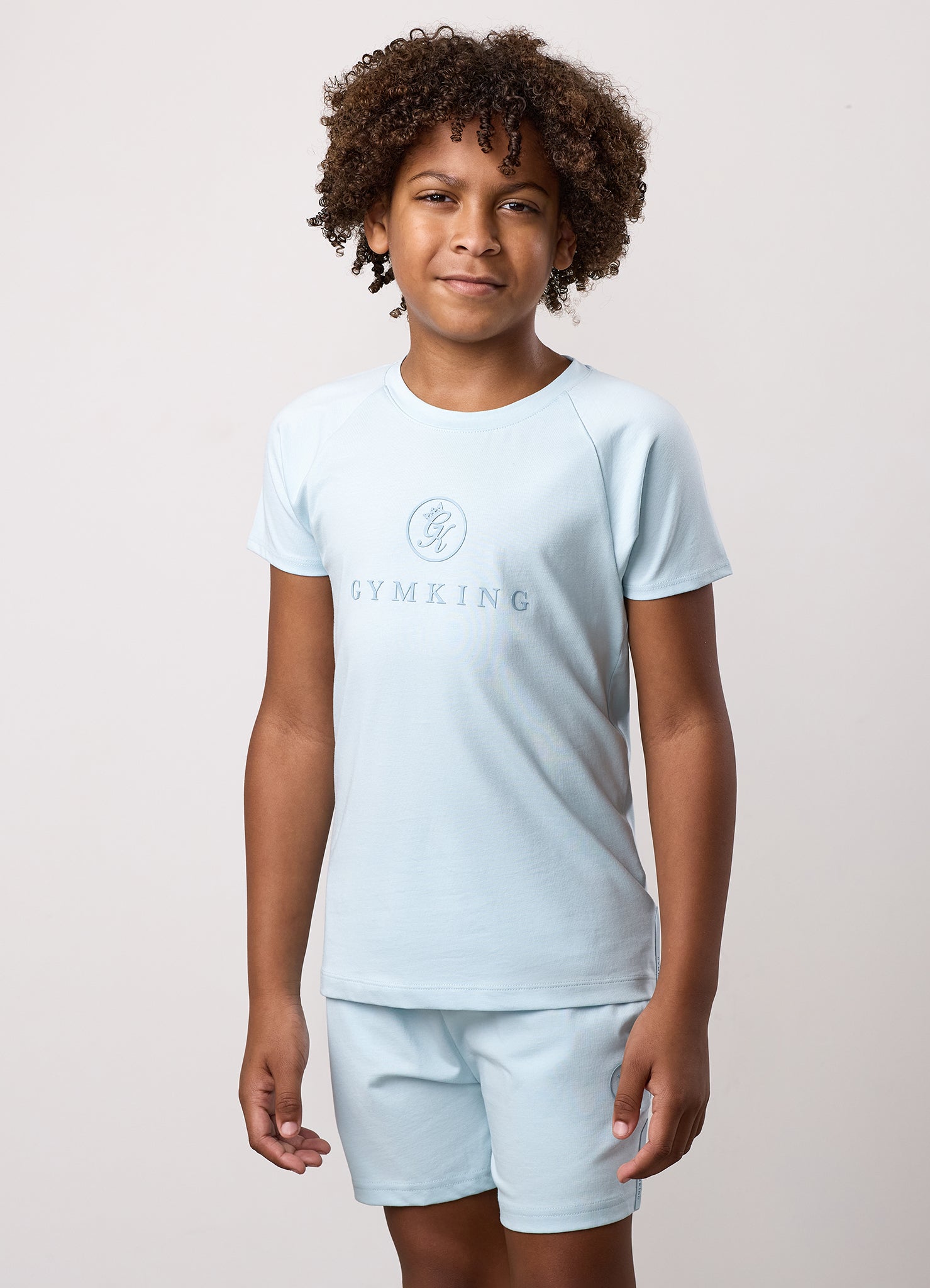 Gym King Kids Pro Tee - Blue Chalk