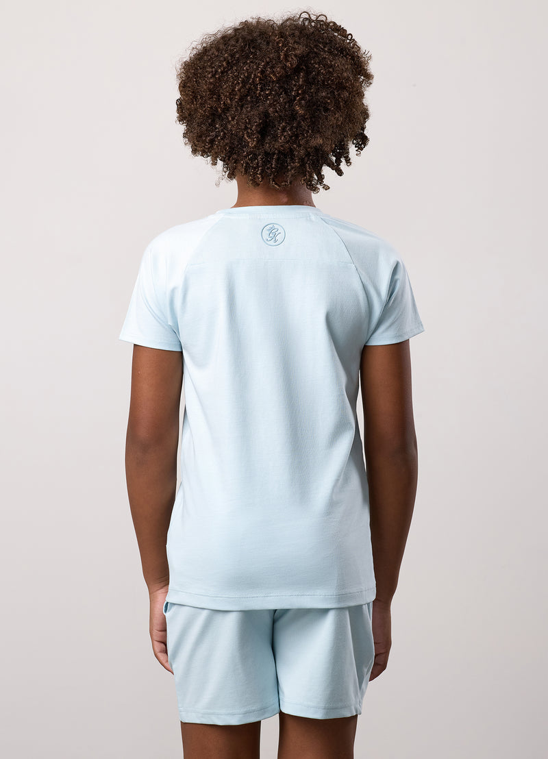 Gym King Kids Pro Tee - Blue Chalk
