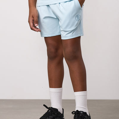 Gym King Kids Pro Jersey Short - Blue Chalk