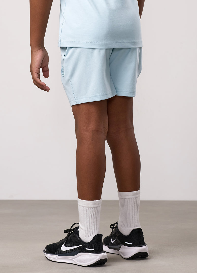 Gym King Kids Pro Jersey Short - Blue Chalk