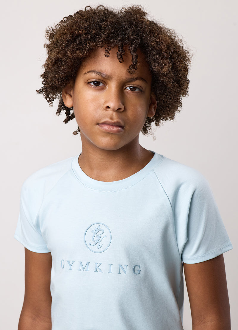 Gym King Kids Pro Tee - Blue Chalk
