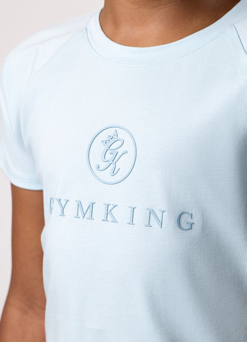 Gym King Kids Pro Tee - Blue Chalk