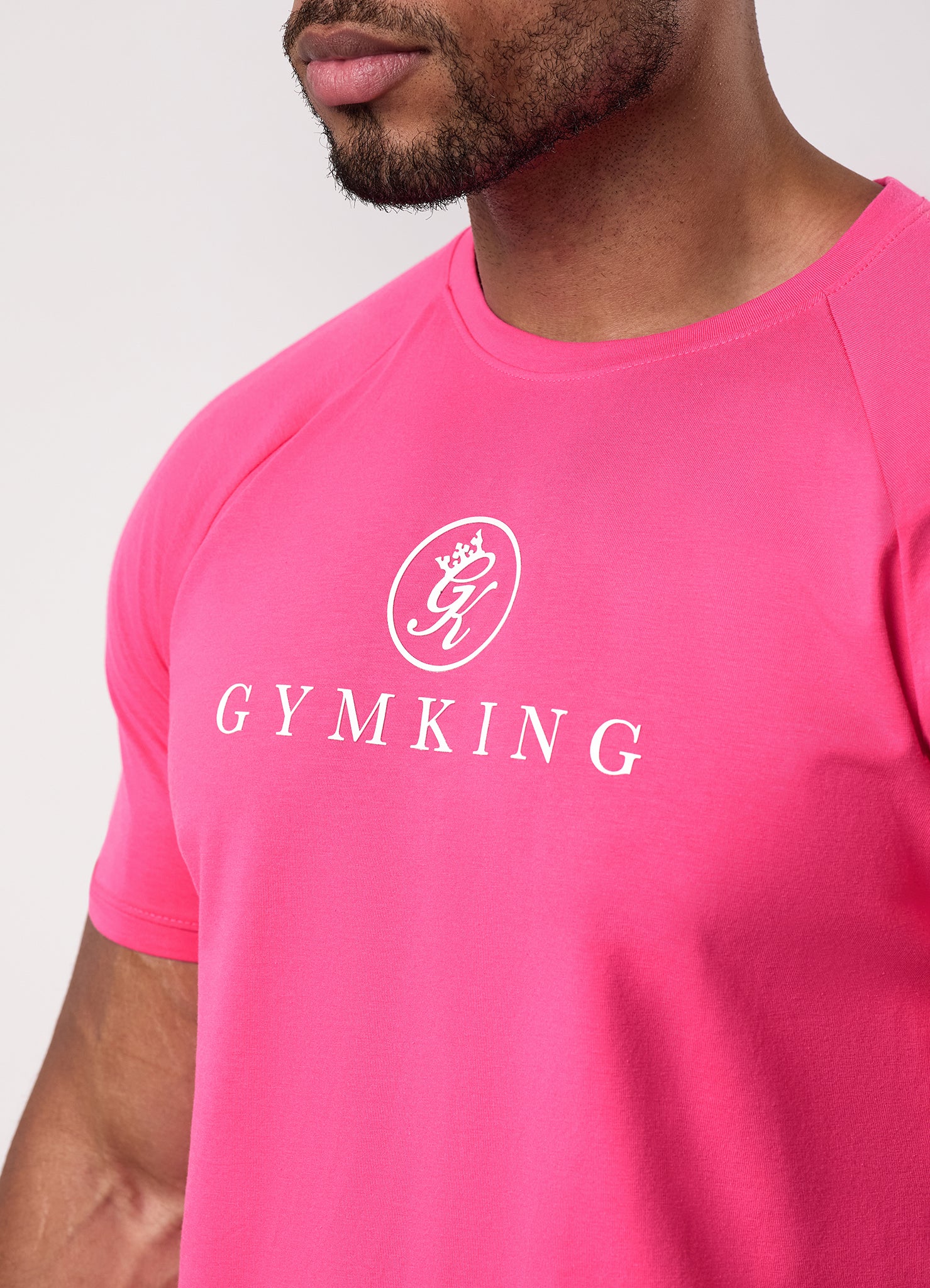 Gym King Pro Jersey Tee - Raspberry