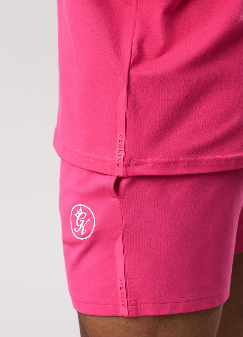 Gym King Pro Jersey Tee - Raspberry