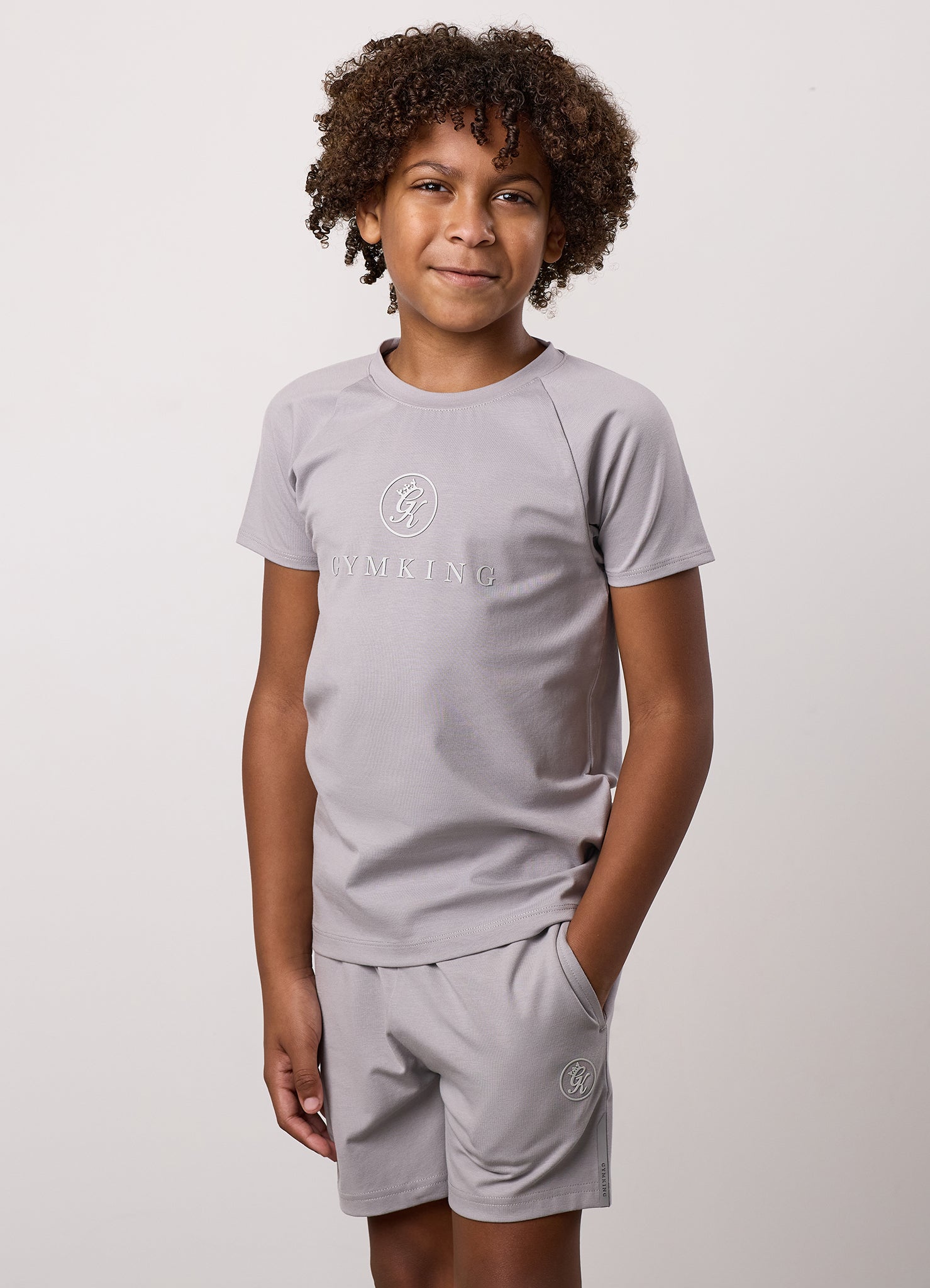 Gym King Kids Pro Tee - Urban Grey