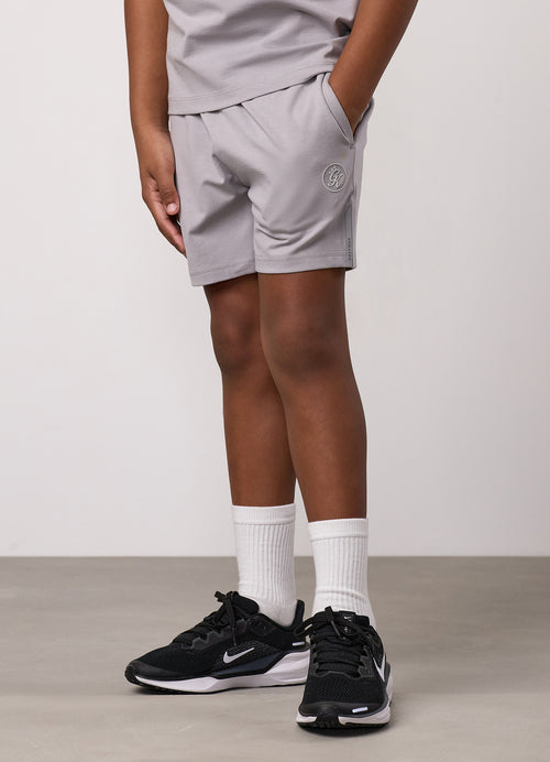 Gym King Kids Pro Jersey Short - Urban Grey