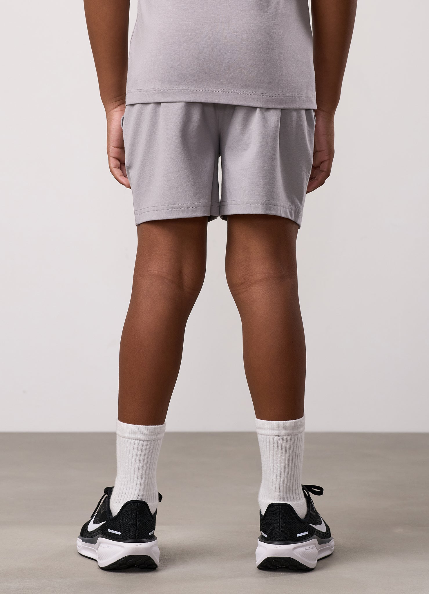 Gym King Kids Pro Jersey Short - Urban Grey