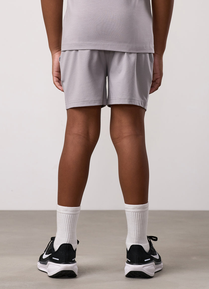 Gym King Kids Pro Jersey Short - Urban Grey