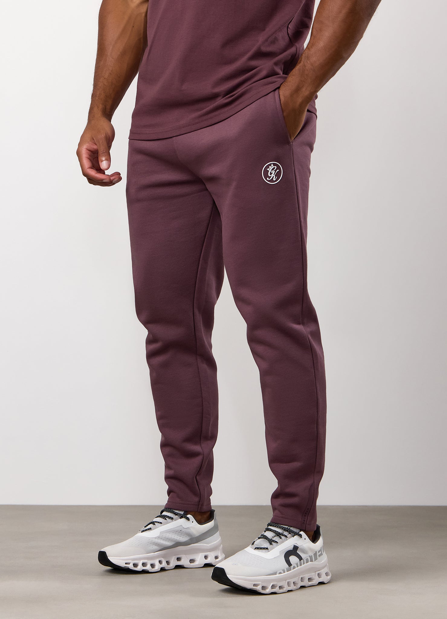 Gym King Pro Hood Tracksuit - Deep Plum