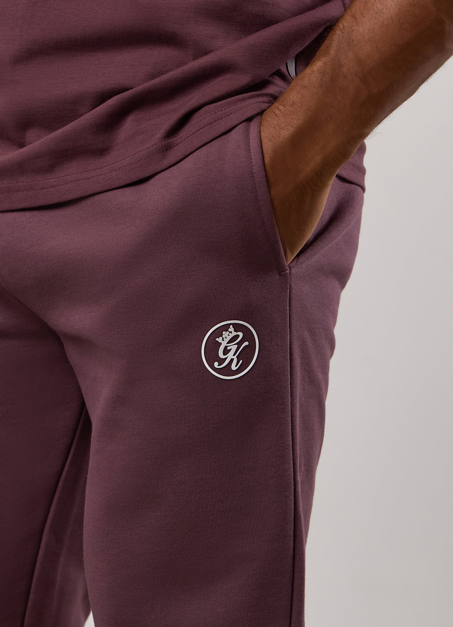 Gym King Pro Hood Tracksuit - Deep Plum