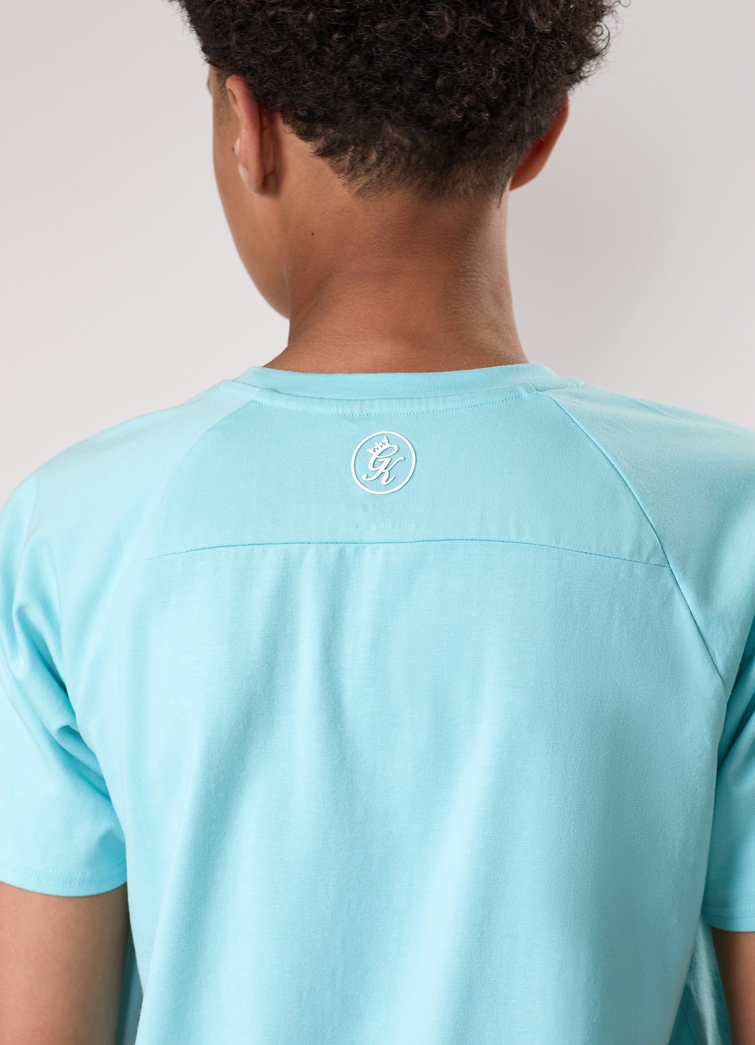 Gym King Kids Pro Tee - Aqua Sky