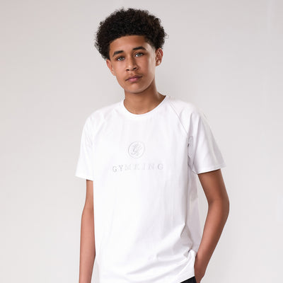 Gym King Kids Pro Tee - White