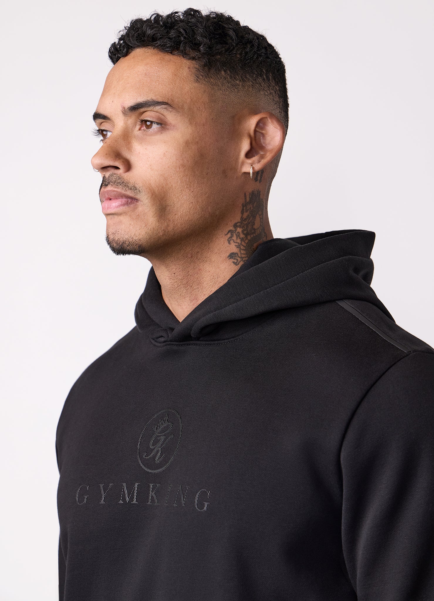 Gym King Pro V2 Hood Tracksuit - Black