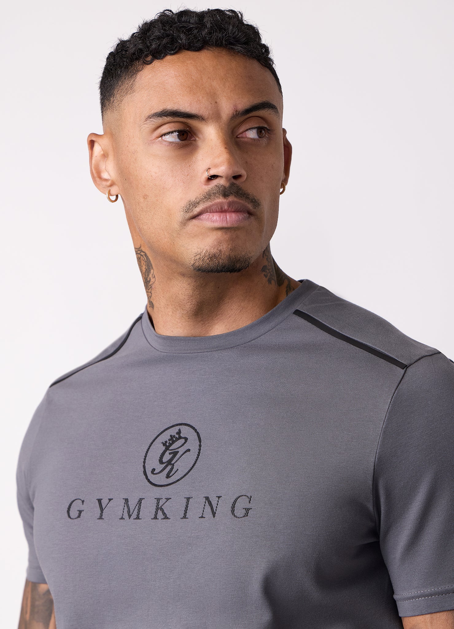 Gym King Pro V2 Tee - Gunmetal Grey