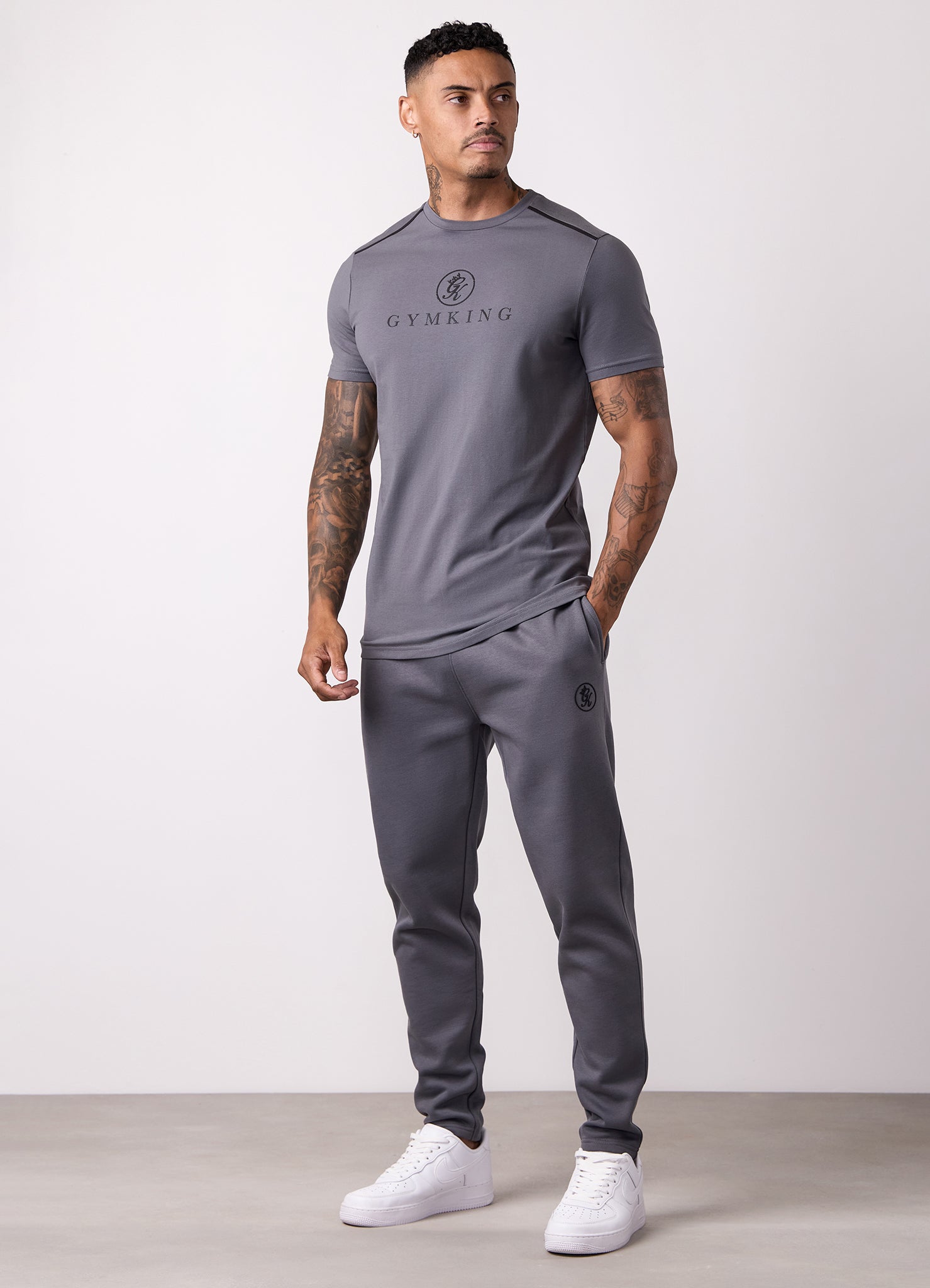 Gym King Pro V2 Tee - Gunmetal Grey