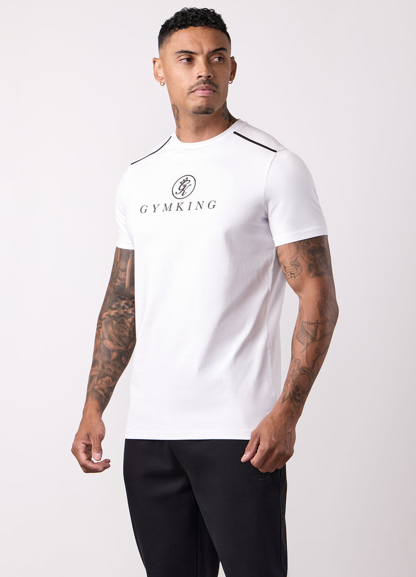 Gym King Pro V2 Tee - White