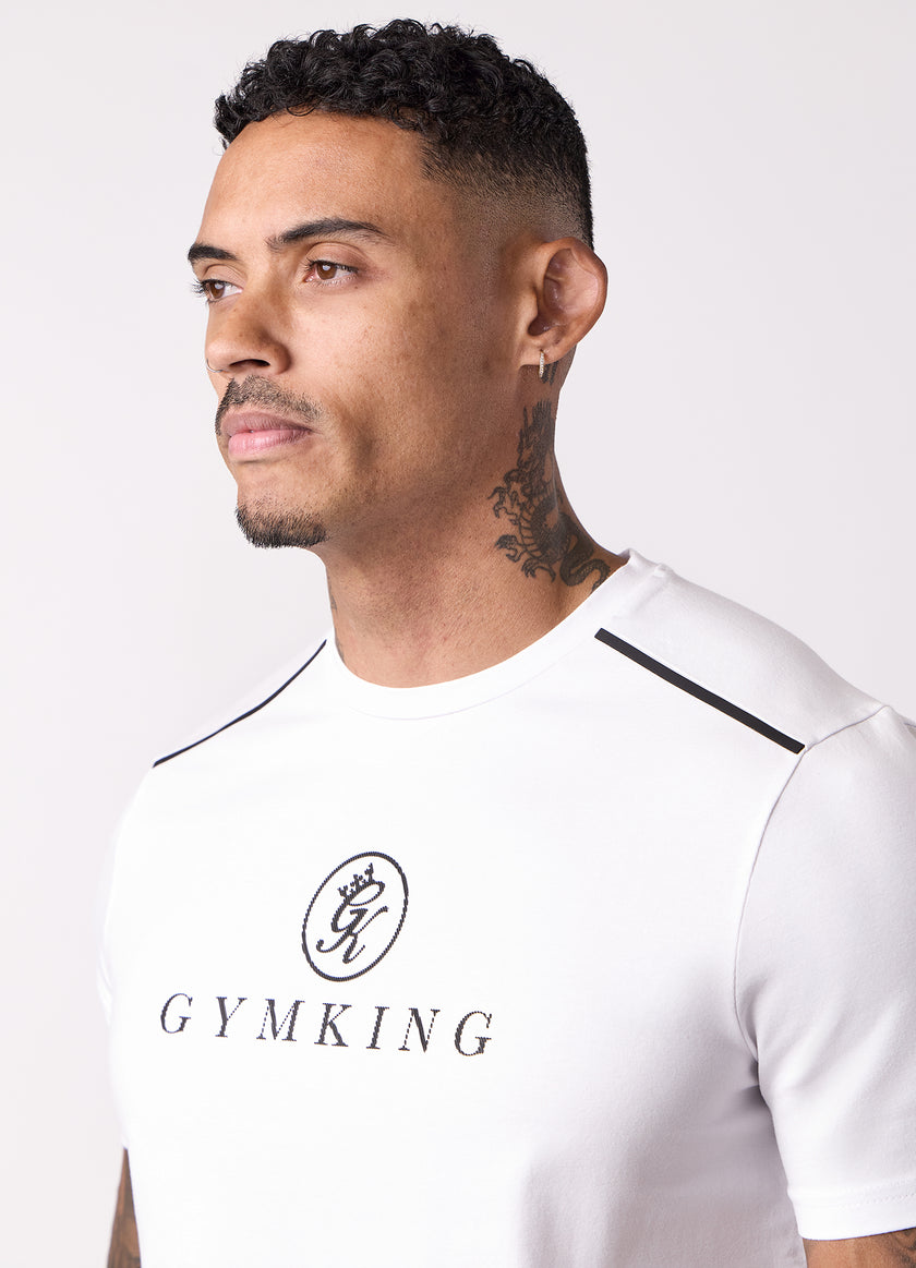 Gym King Pro V2 Tee - White