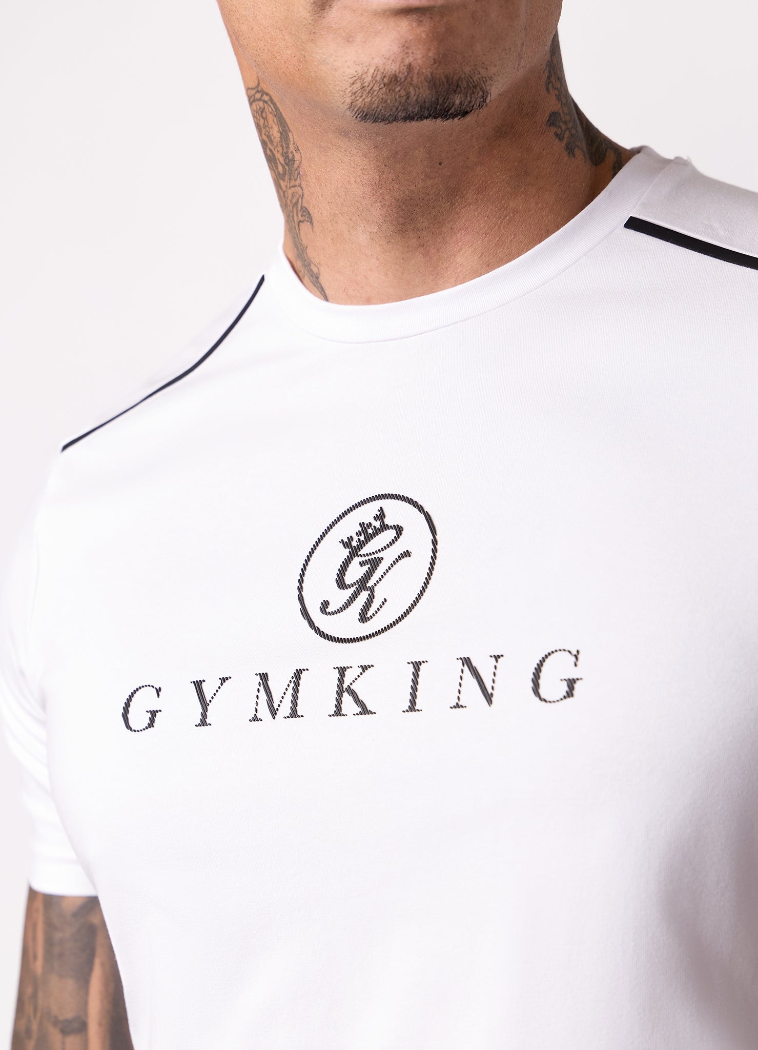 Gym King Pro V2 Tee - White