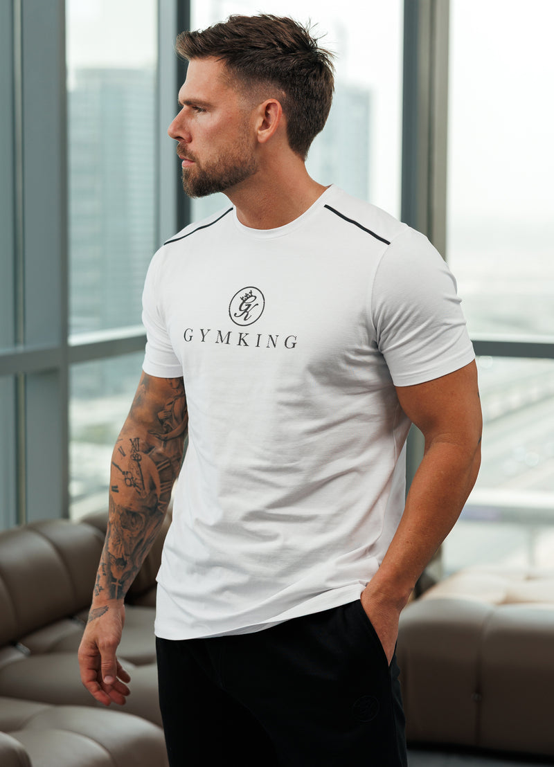 Gym King Pro V2 Tee - White
