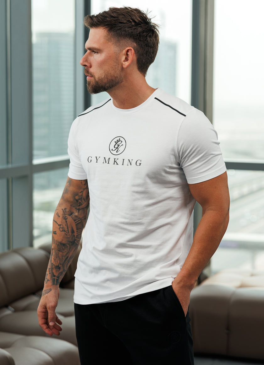 Gym King Pro V2 Tee - White