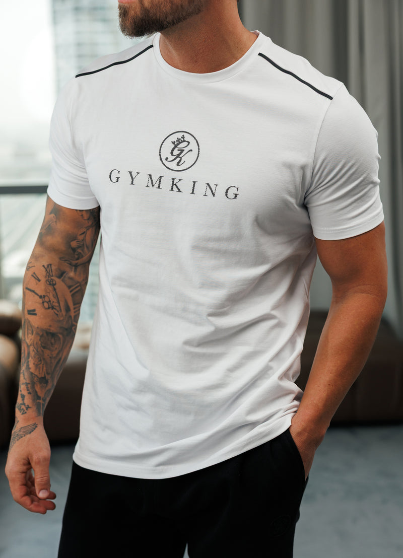 Gym King Pro V2 Tee - White