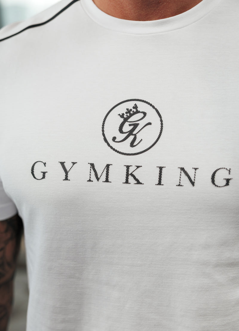 Gym King Pro V2 Tee - White