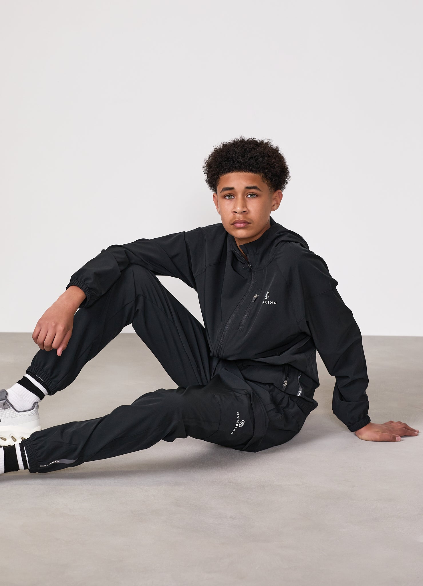 Gym King Kids Pro Woven Hood - Black