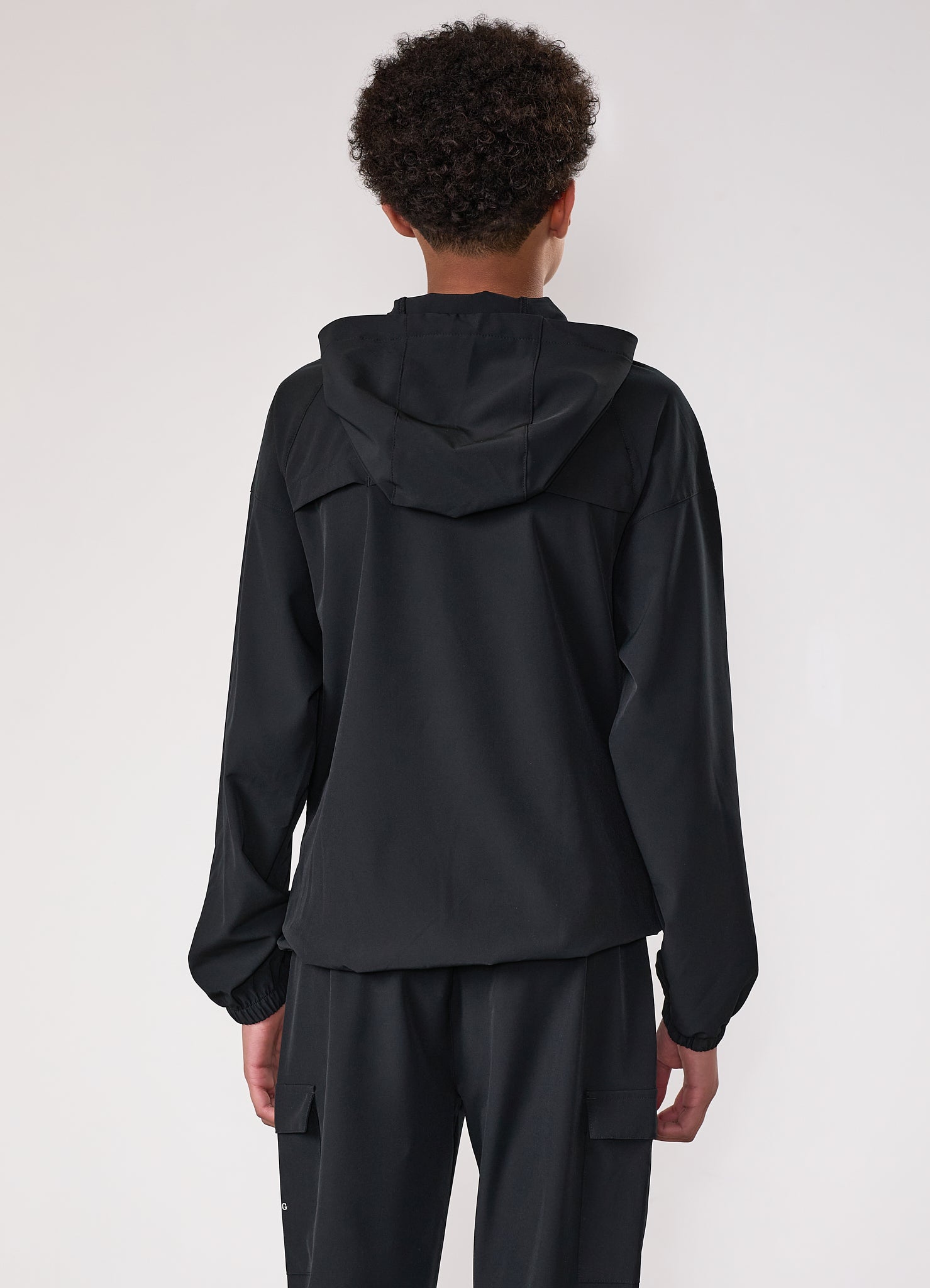 Gym King Kids Pro Woven Hood Tracksuit - Black