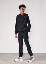 Gym King Kids Pro Woven Hood Tracksuit - Black