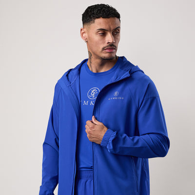 Gym King Pro Woven Hoodie - Vibrant Blue