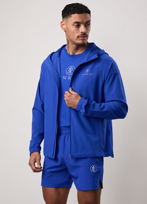 Gym King Pro Woven Hoodie - Vibrant Blue