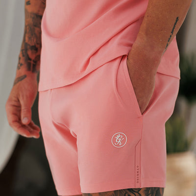Gym King Pro Logo Jersey 6" Short - Pink