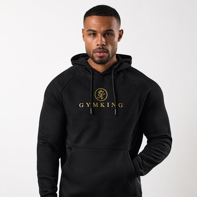 Gym King Pro Hoodie - Black/Gold