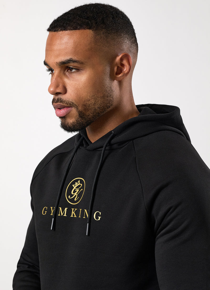 Gym King Pro Hood - Black/Gold