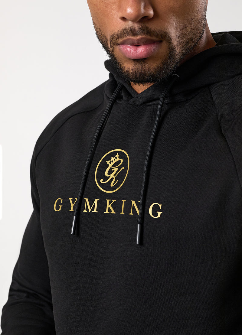 Gym King Pro Hood - Black/Gold