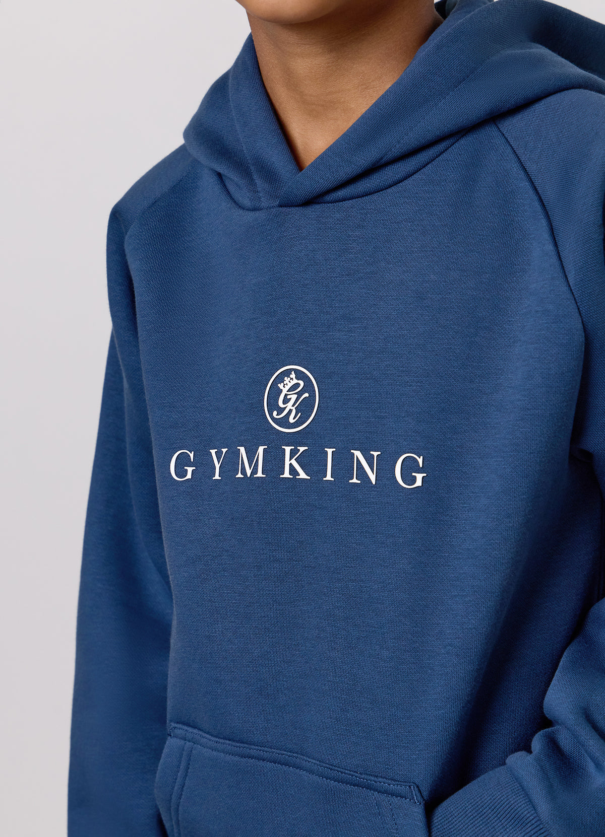 Gym King Younger Kids Pro Logo Hoodie - Storm Front