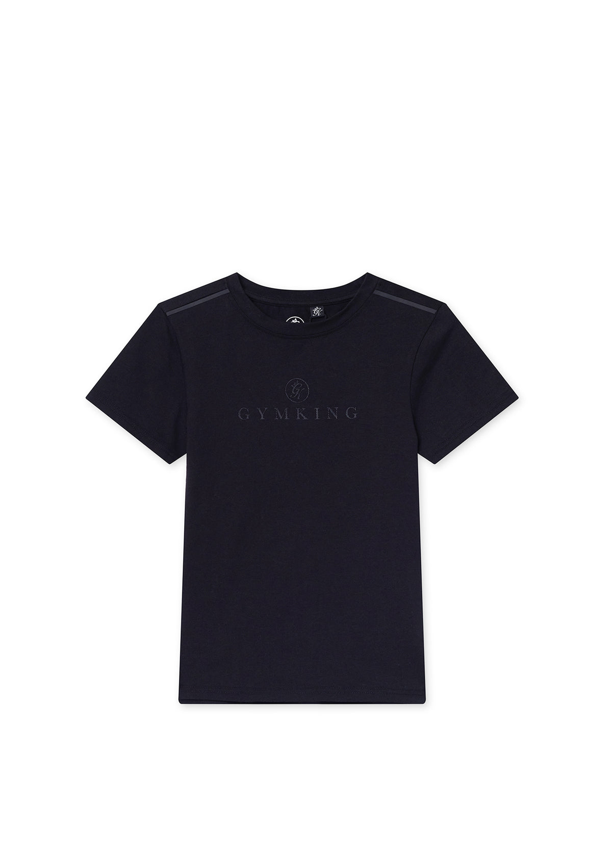 Gym King Younger Kids Pro Logo V2 T-Shirt - Black / Black