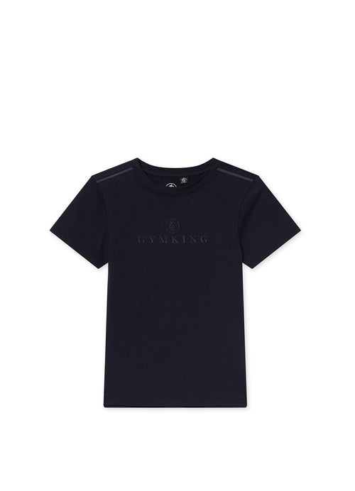 Gym King Younger Kids Pro Logo V2 T-Shirt - Black / Black