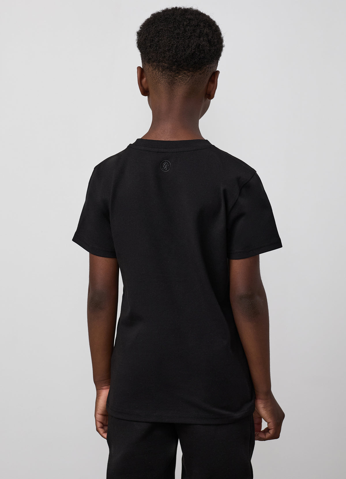 Gym King Younger Kids Pro Logo V2 T-Shirt - Black / Black