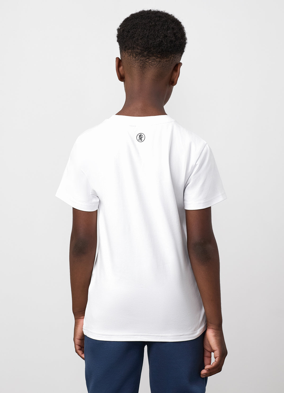 Gym King Younger Kids Pro Logo V2 T-Shirt - White