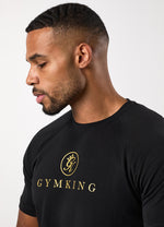 Gym King Pro Tee - Black/Gold
