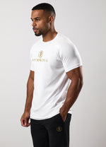 Gym King Pro Tee - White/Gold